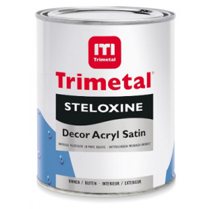 trimetal steloxine decor acryl satin lichte kleur 1 ltr