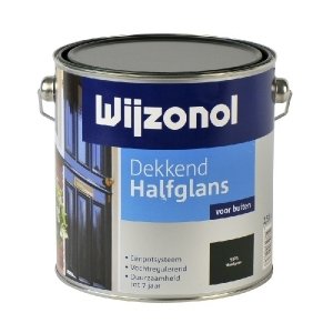 wijzonol dekkend halfglans 9121 antraciet 750 ml