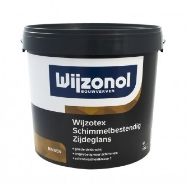 wijzonol wijzotex schimmelbestendig zijdeglans lichte kleur 10 ltr