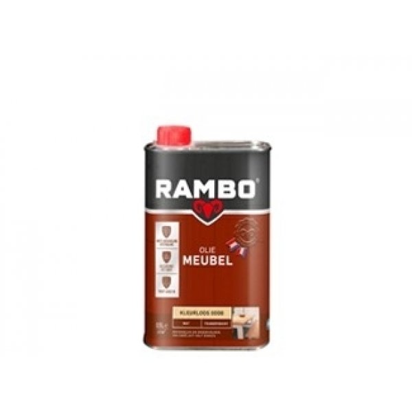 Rambo meubel olie transparant mat 500 ml