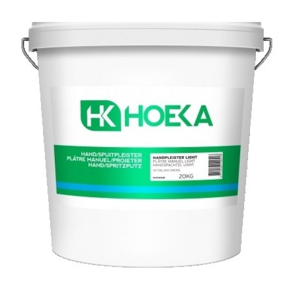 Hoeka handpleister light wit 20 kg