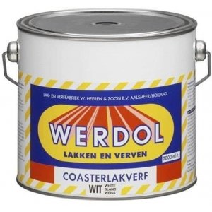 Werdol loopdekkenverf zwart 2 ltr