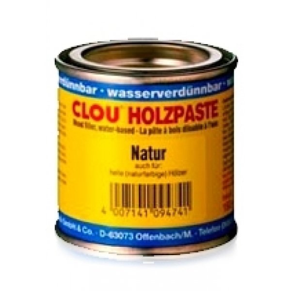 Clou houtpasta waterverdunbaar 01 natuur 150 gr