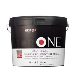 Histor one muurverf mat wit 5 ltr